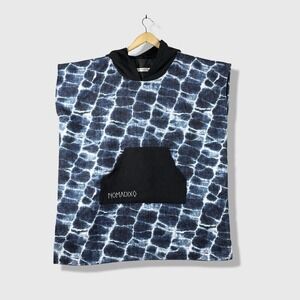 Nomadix Changing Poncho Kids Youth Blue Water Print Surf Swim Beach Towel Robe